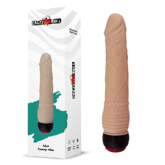 Vibes 17 Cm Titreşimli Realistik Dildo Vibratör