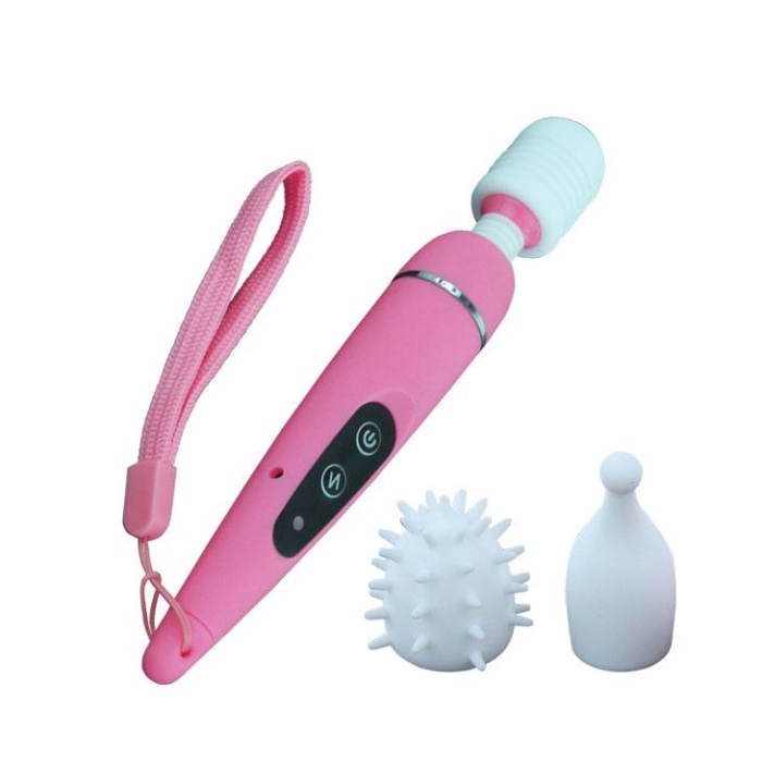 3 Başlıklı Titreşimli Av Massager Klitoral Vibratör Mastürbatör