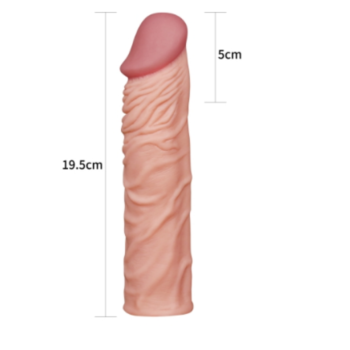 X-Large Realistik Penis Kılıfı Uzatmalı Prezervatif