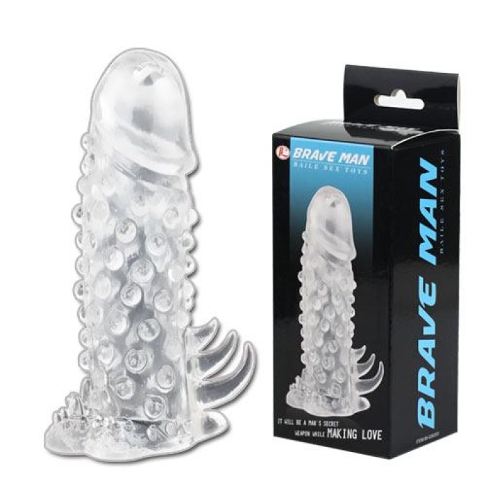 Enlarge Sleeve 14 Cm Tırtıklı Süper Kalite Penis Kılıfı Dildo