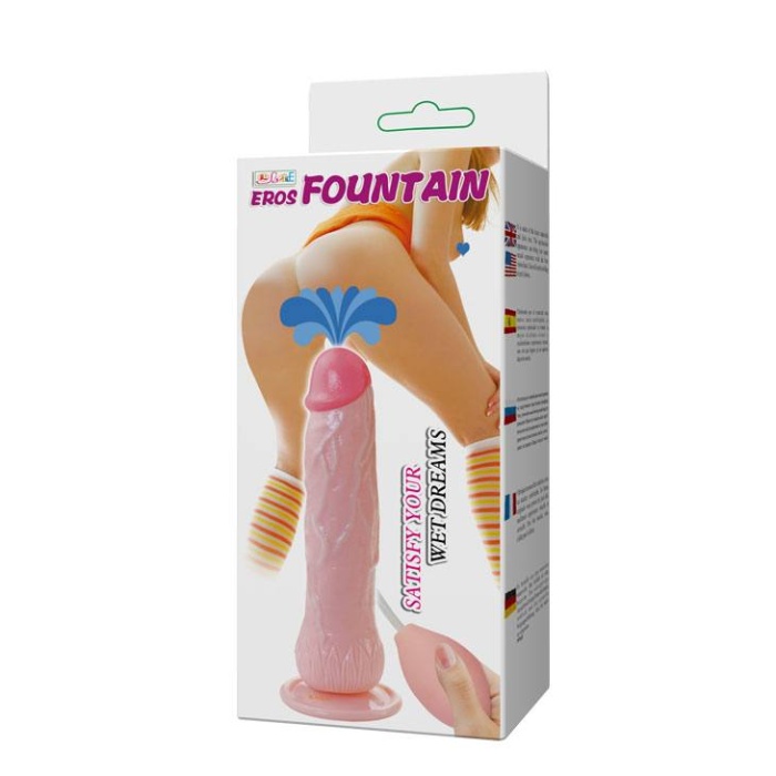 Vantuzlu Boşalma Özellikli Su Fışkırtmalı Dildo