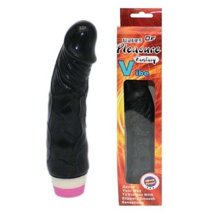 Waves 19 Cm Titreşimli Realistik Zenci Dildo Vibratör Penis