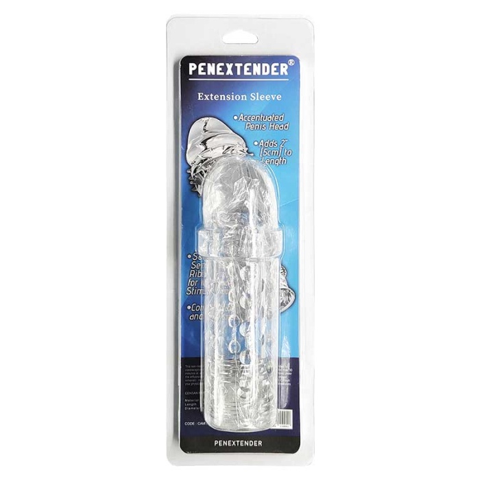 Penextender Tırtıklı Saydam Penis Kılıfı 16.3 Cm