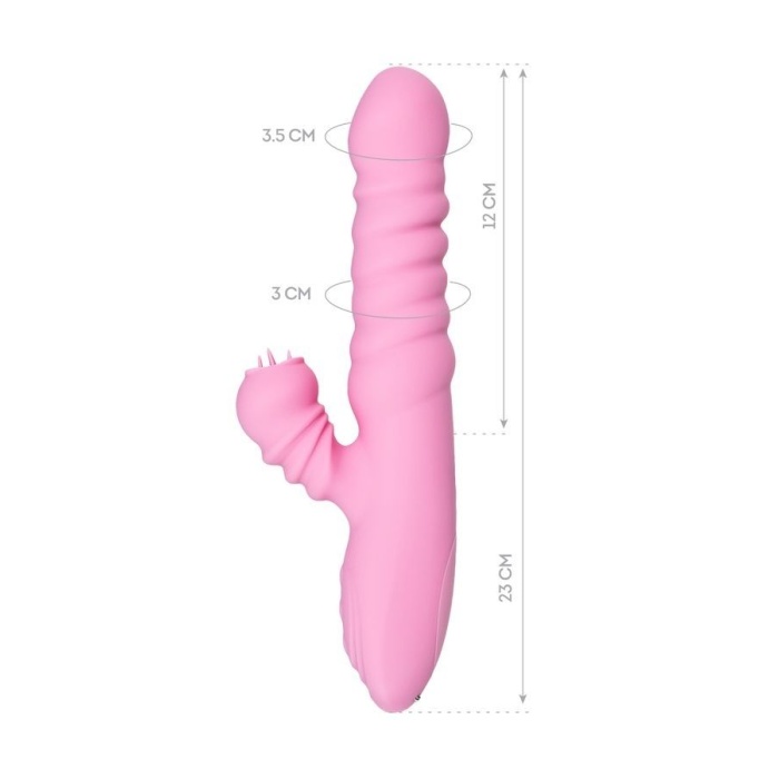 Jos Lixy Yukarı Aşağı Ve Isıtma Fonksiyonlu 23 Cm Vibratör