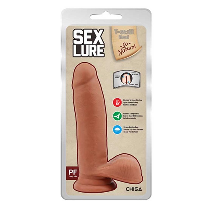 Sex Lure Kıkırdaklı Gerçekçi Dildo 17.5 Cm Melez