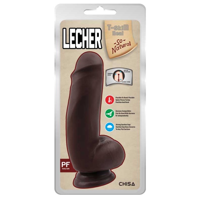 Lecher Kıkırdaklı Gerçekçi Dildo 18 Cm Zenci