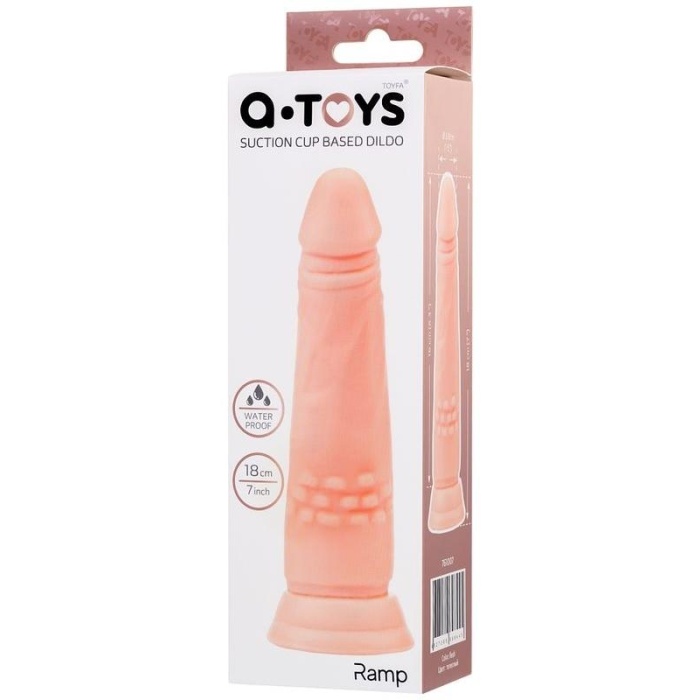 Vantuzlu Realistik Dildo Tpe Ten 18 Cm