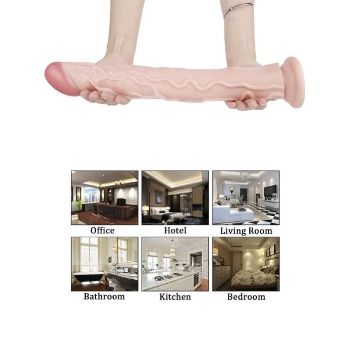 34.5 Cm Realistik Dildo