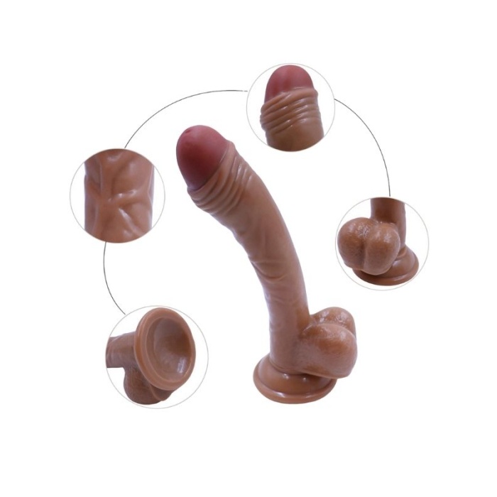 19 Cm Kahverengi Dildo