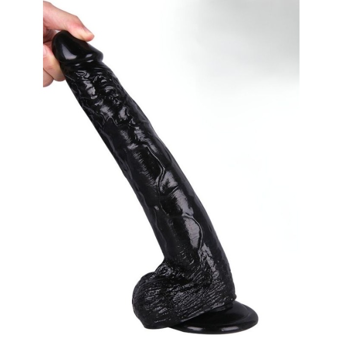 Sex Shop 29.5 Cm Siyah Dildo