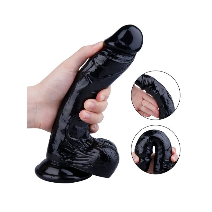 Seks Shop İstanbul 22.5 Cm Siyah Dildo