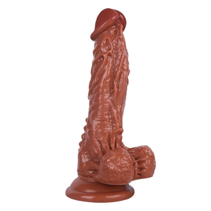 Sex Shop Özel 18.5 Cm Kahverengi Dildo