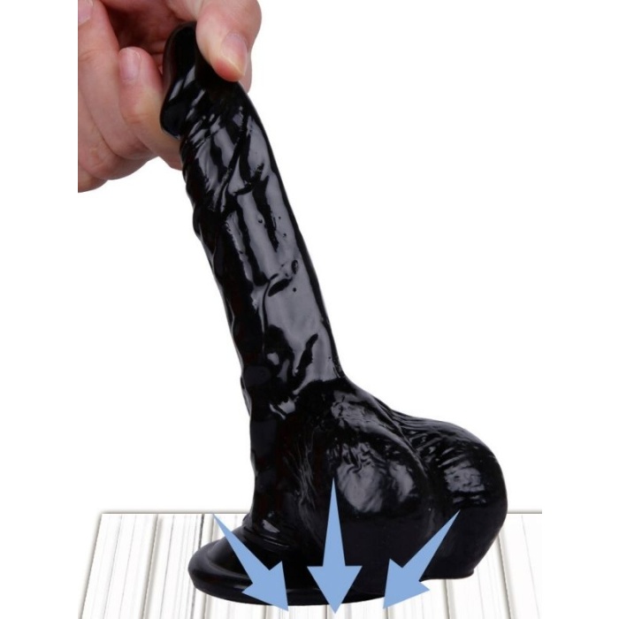 İstanbul Sex Shop 16.5 Cm Siyah Dildo