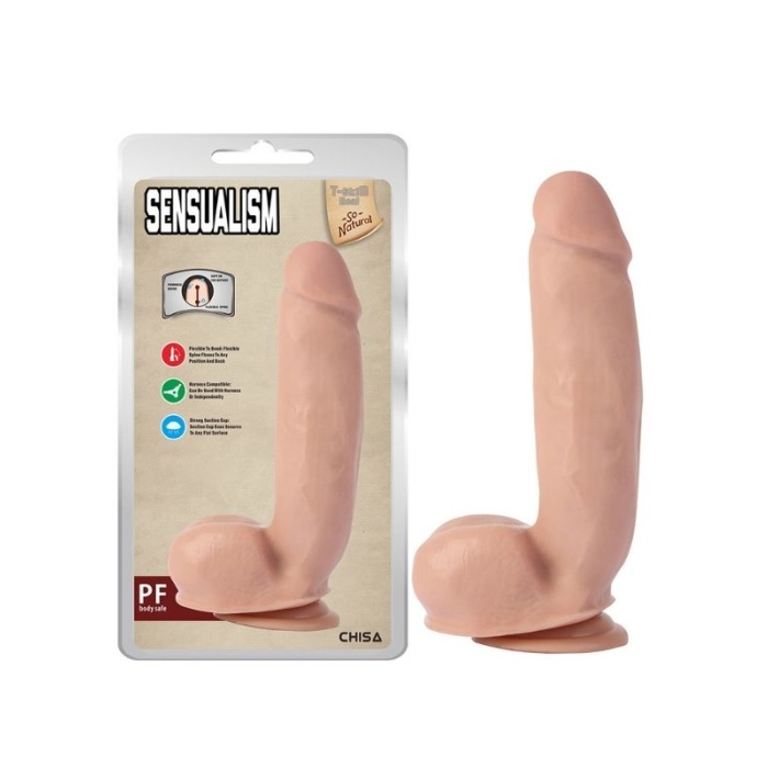 Sensualism 21 Cm Kıkırdaklı Gerçekçi Dildo