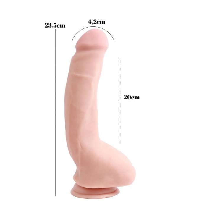 Carnal Pleasure 23.5 Cm Kıkırdaklı Gerçekçi Dildo