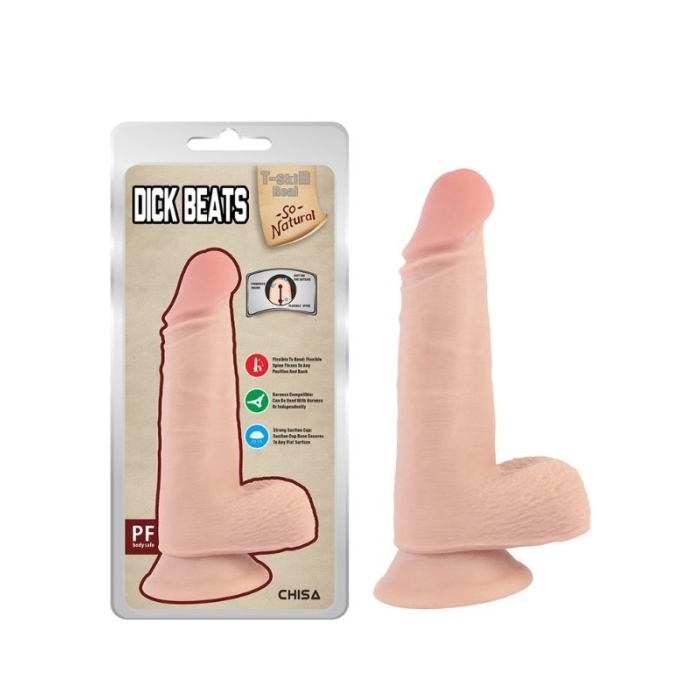 Dick Beats 18 Cm Kıkırdaklı Gerçekçi Dildo