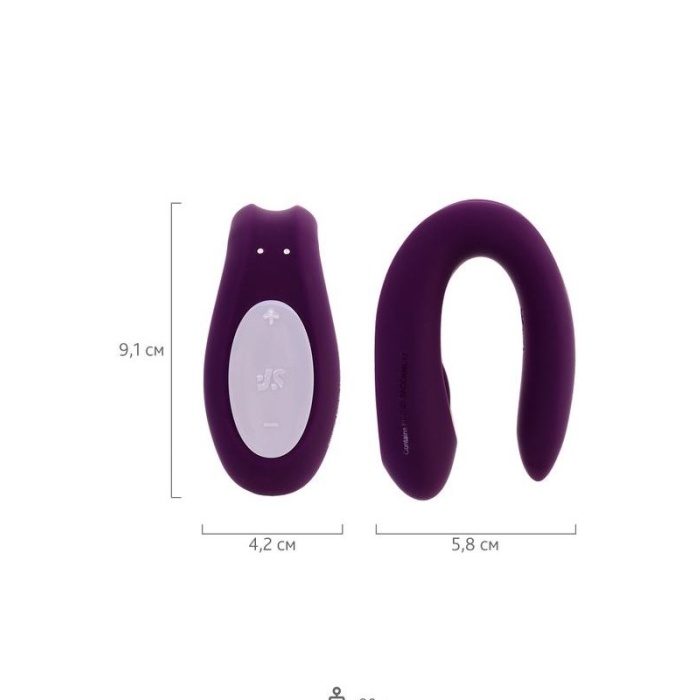 Satisfyer Double Joy Telefon Kontrollü Giyilebilir Vibratör Mor