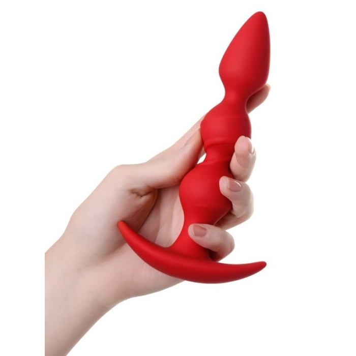 Trio Anal Plug Kırmızı 16 Cm