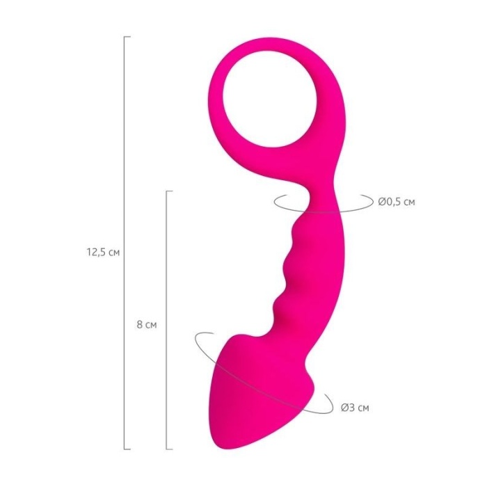 Bong Anal Plug Pembe 12.5 Cm