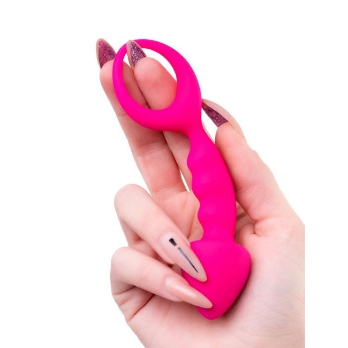 Bong Anal Plug Pembe 12.5 Cm