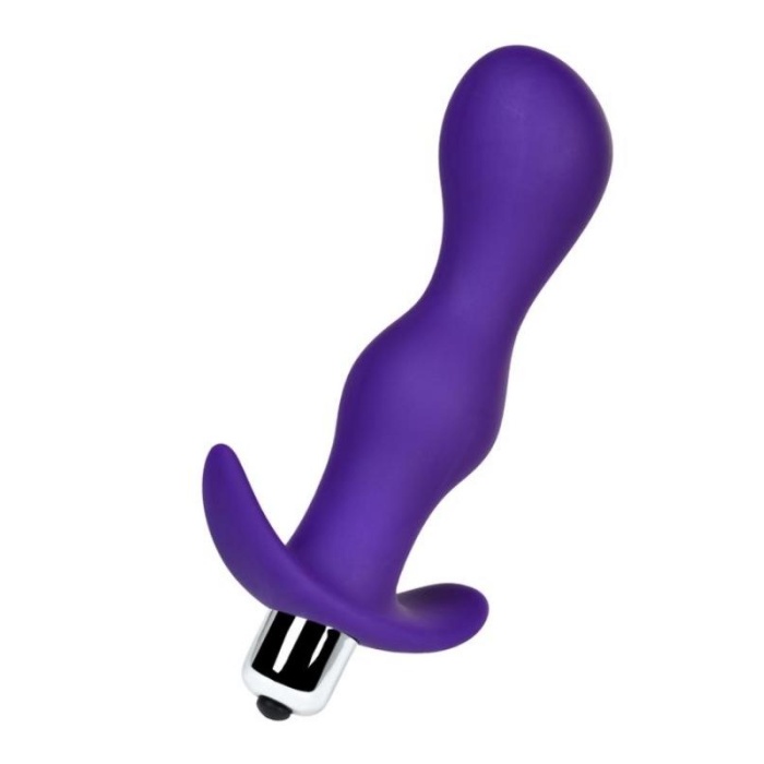 Anal Vibro Plug Beden L  Mor 14 Cm