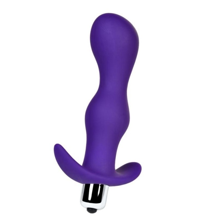 Anal Vibro Plug Beden L  Mor 14 Cm