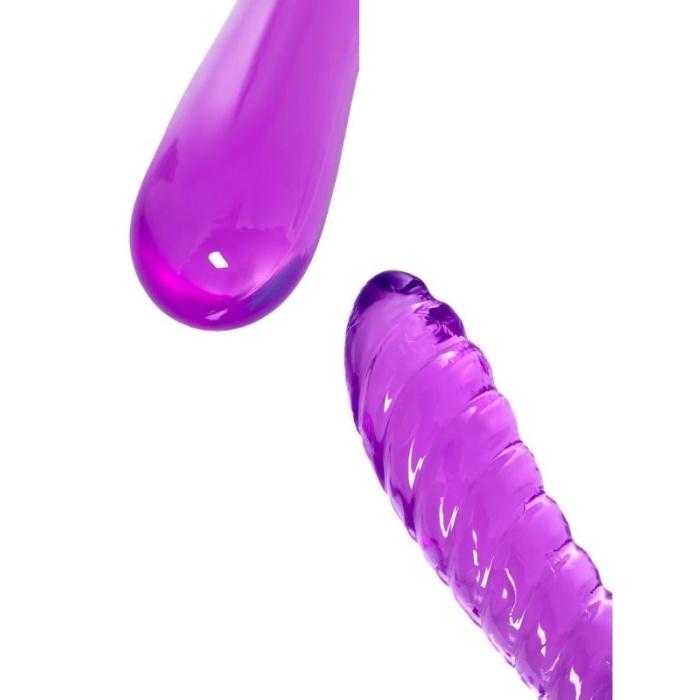 Çift Taraflı Jel Dildo Frica Mor 23 Cm