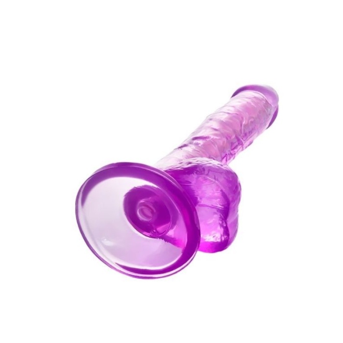 Kıkırdaklı Jel Dildo Celiam Tpe Mor 20.5 Cm