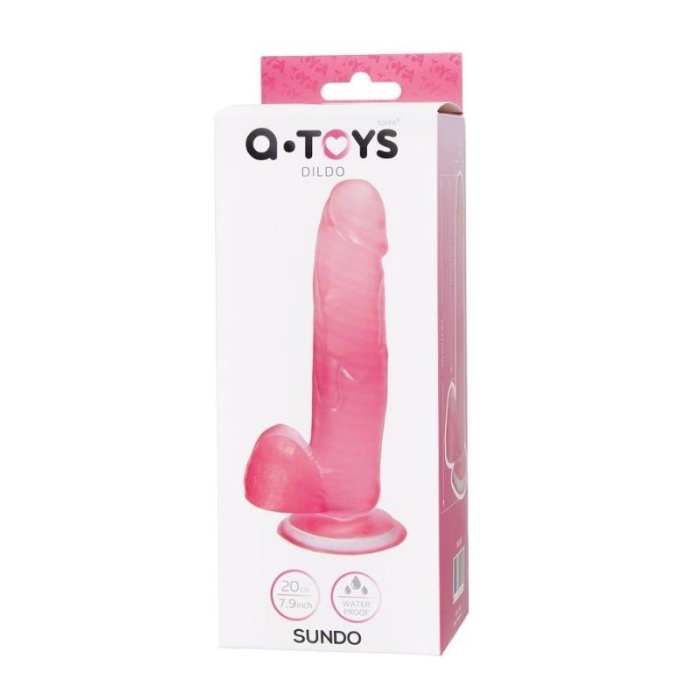 Jel Dildo Sundo Pembe 20 Cm