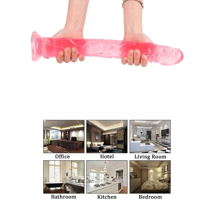 34.5 Cm Boyunda Pembe Dildo