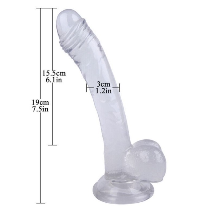 19 Cm Boyunda Beyaz Dildo