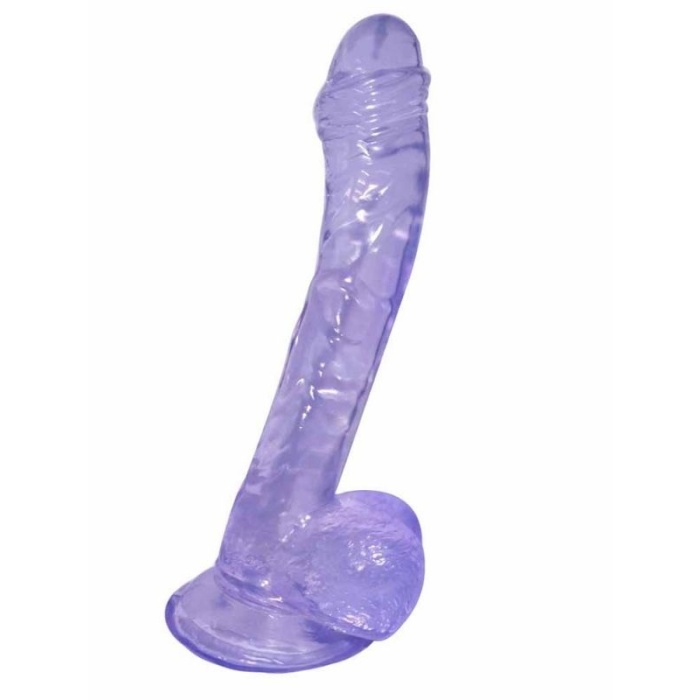 19 Cm Boyunda Mor Dildo