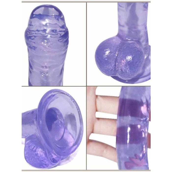 19 Cm Boyunda Mor Dildo