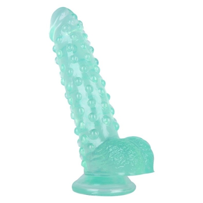 24 Cm Özel Yeşil Dildo Penis