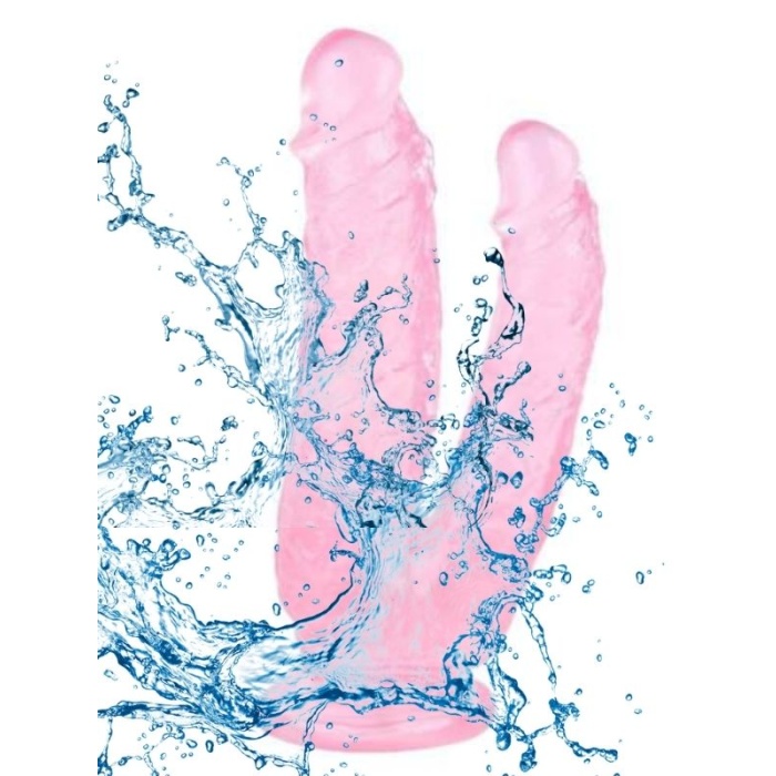 19 Cm Pembe Çiftli Dildo Penis