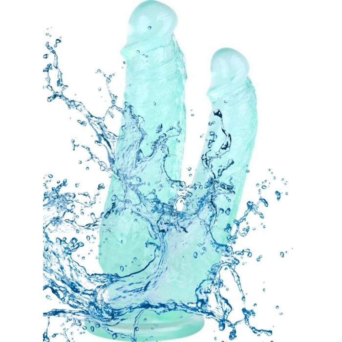 19 Cm Yeşil Çiftli Penis Dildo