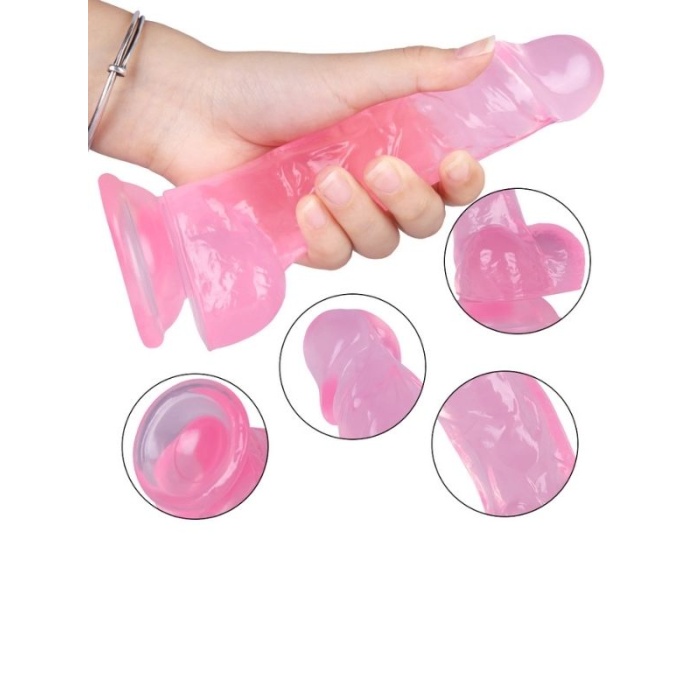 Erotik Shop 18.5 Cm Pembe Dildo