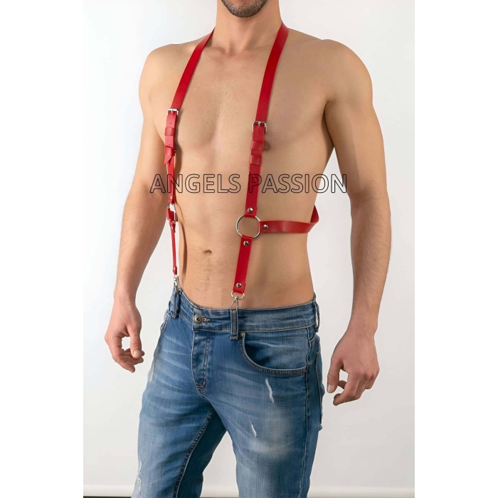 Deri Erkek Pantalon Aksesuar Deri Erkek Harness