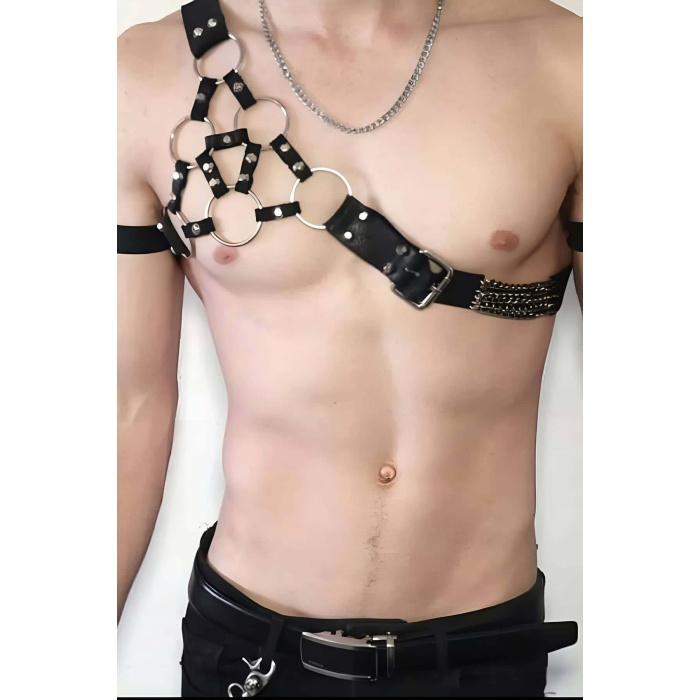 Omuzdan Tek Akılı Erkek Harness