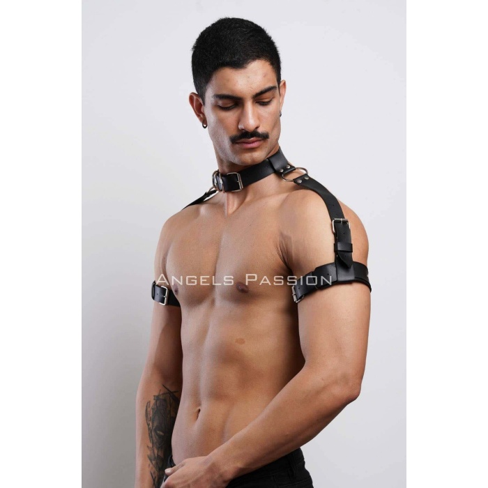 Kol Boyun Ve Omuz Detaylı Şık Harness Erkek Partywear