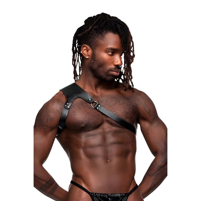 Tek Omuz Erlek Harness Clubwear Dancewear