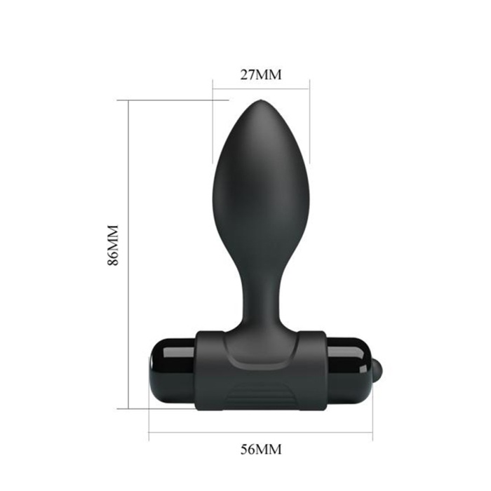 Unisex Silikon Titreşimli Anal Plug Anal Tıkaç