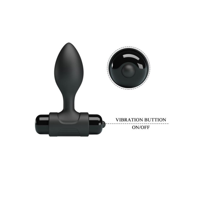 Unisex Silikon Titreşimli Anal Plug Anal Tıkaç