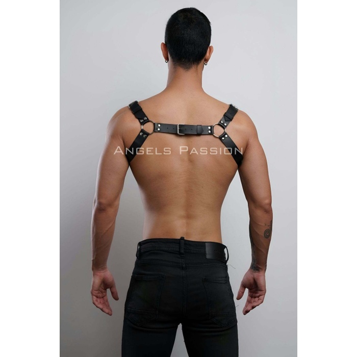 Erkek Göğüs Fantezi Deri Harness