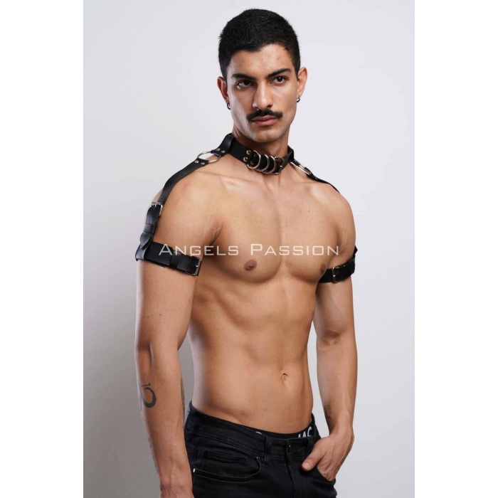 Kol Boyun Ve Omuz Detaylı Şık Harness Erkek Partywear