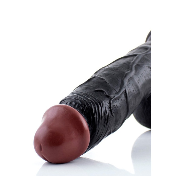 Zenci Realistik Damarlı Dildo 20.3 Cm