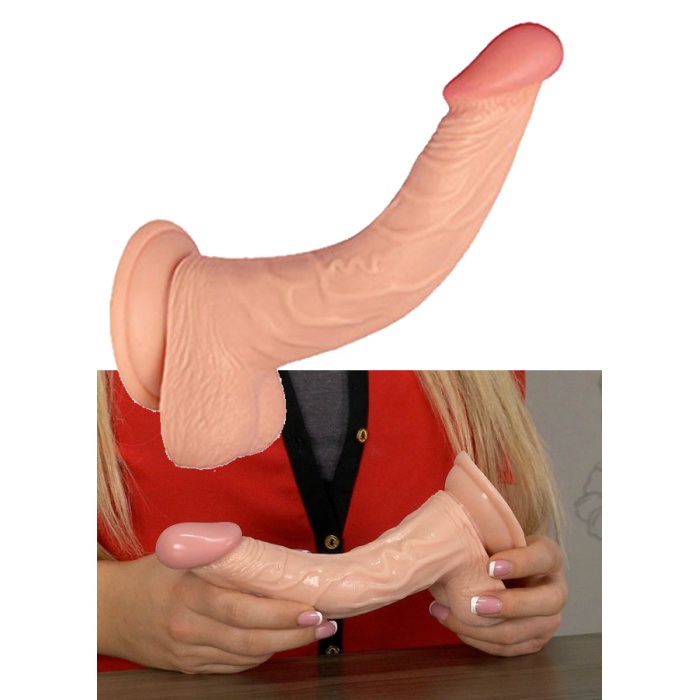 Curved Passion Vantuzlu Dildo 19 Cm