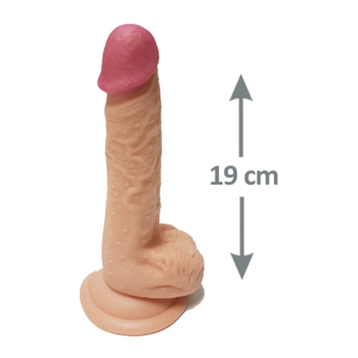 Pleasure 19 Cm Testisli Gerçekçi Dildo