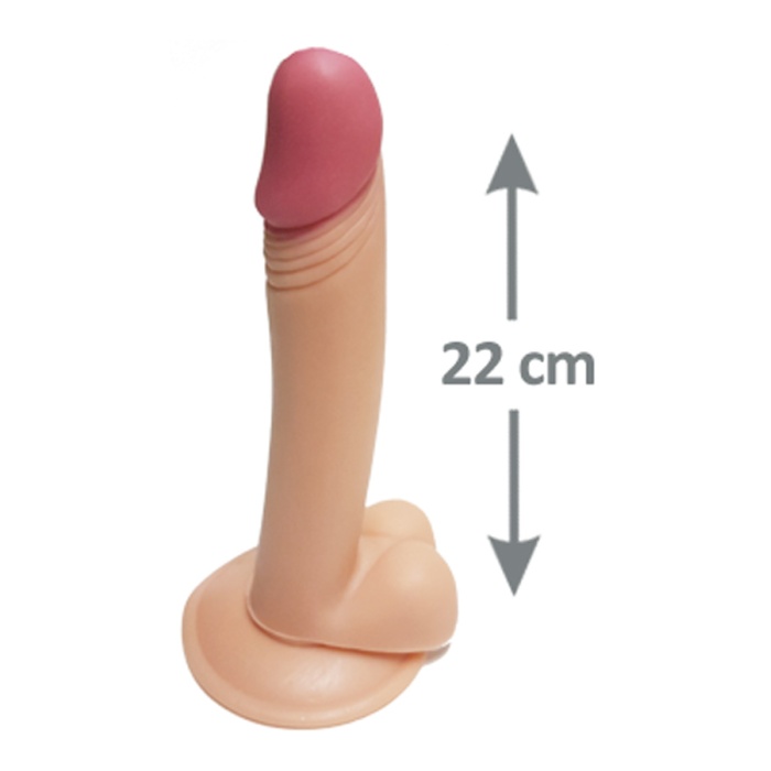 Pleasure 22 Cm Testisli Gerçekçi Dildo