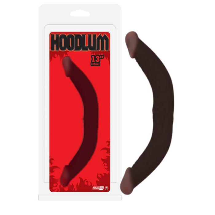 Hoodlum Çift Taraflı 33Cm Zenci Dildo